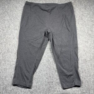 Xersion Heather Gray Capri Leggings Women's Plus 1X Stretch Fitted Activewear